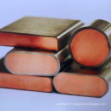 Titanium copper clad rod
